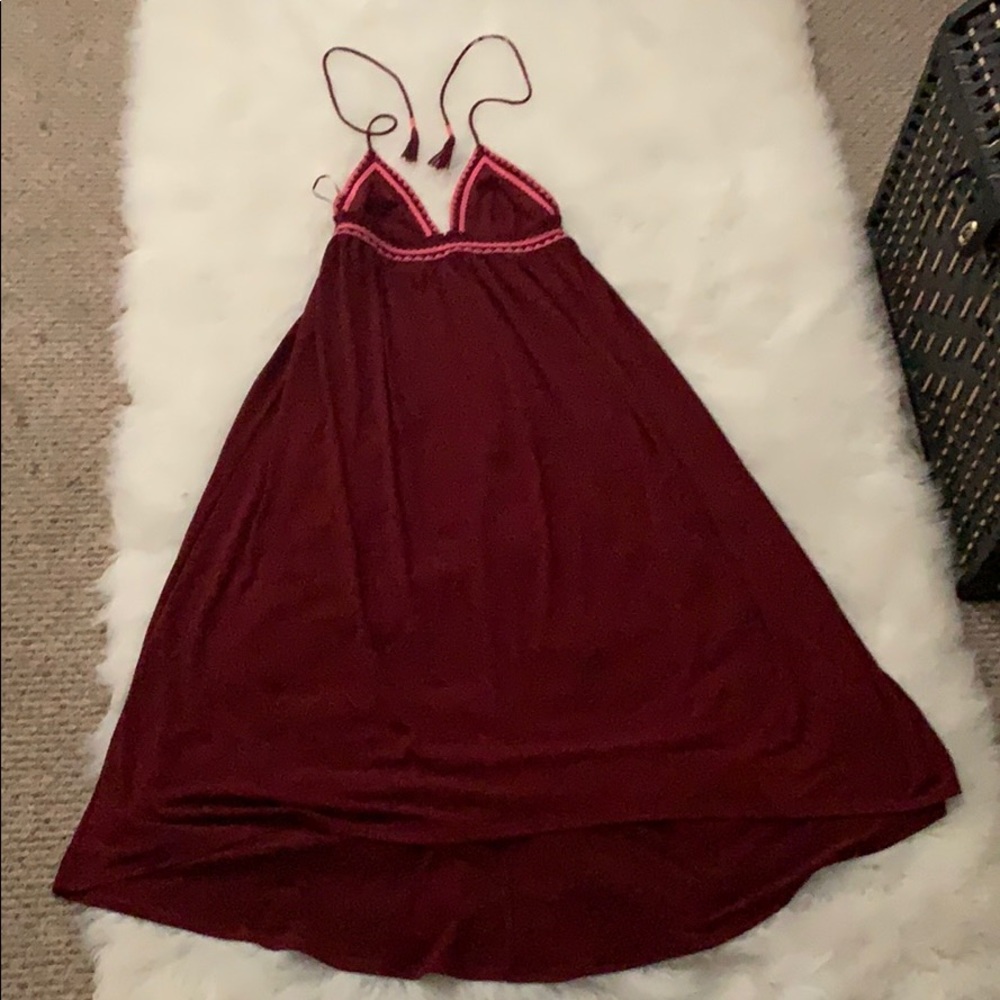 Express Burgandy with pink trim